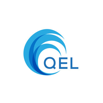 QEL letter logo. QEL blue image on white background. QEL Monogram logo design for entrepreneur and business. QEL best icon.
