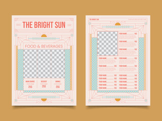 Food Menu Flyer Template