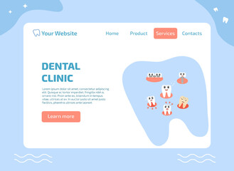 landing page dental clinic and services