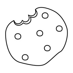 Christmas oatmeal cookie icon