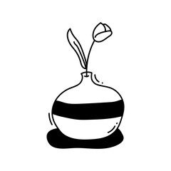 rustic flower with vase