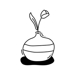 rustic flower with vase