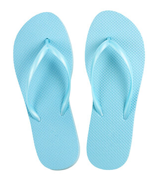 pair of flip flops isolated