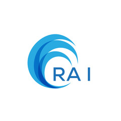 RAI letter logo. RAI blue image on white background. RAI Monogram logo design for entrepreneur and business. RAI best icon.
 - obrazy, fototapety, plakaty