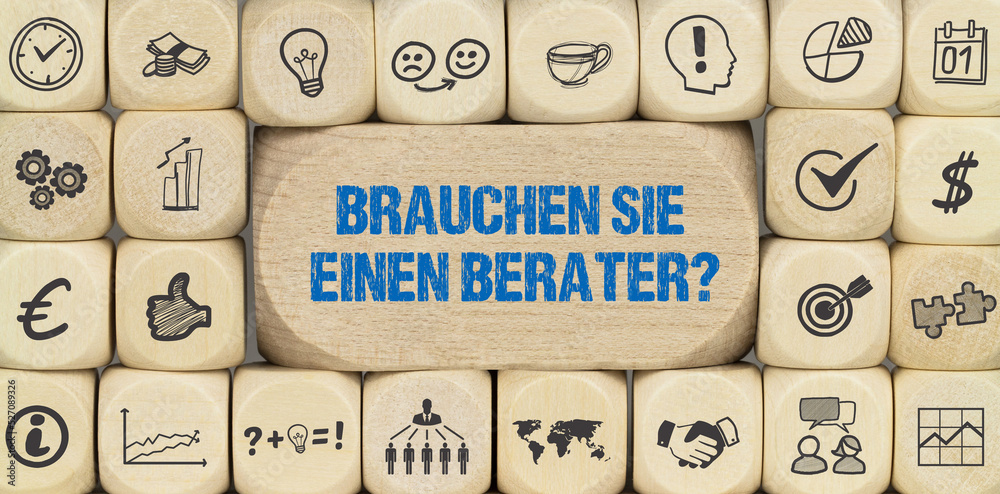 Sticker Brauchen Sie einen Berater?