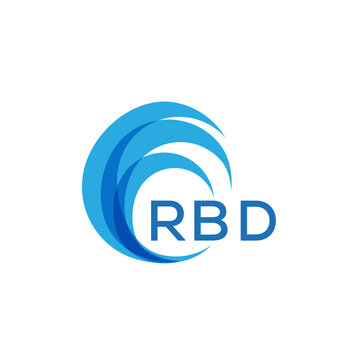 RBD letter logo. RBD blue image on white background. RBD Monogram logo design for entrepreneur and business. RBD best icon.
