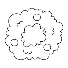 Christmas wreath icon.