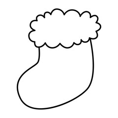 Christmas sock icon.