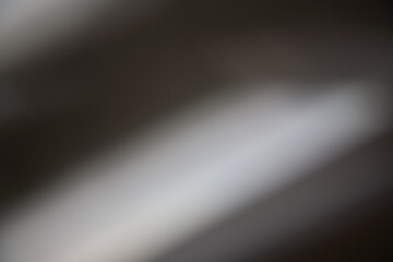 Fototapeta premium Blur glow background. Light leak. Bokeh optical glare. Defocused brown white color gradient rays on dark abstract copy space texture.