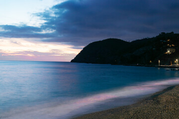 Fototapeta premium long exposure sunset over the sea