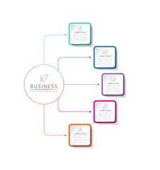 Vector illustration, infographics design, template, marketing, information, with 5 options or steps
