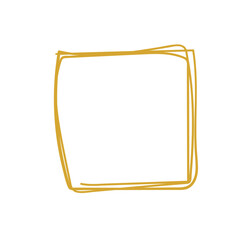hand drawn scribble rectangle frame
