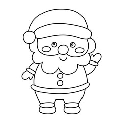 Fototapeta premium Santa claus icon.