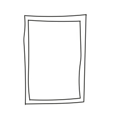 cute hand drawn photo frame