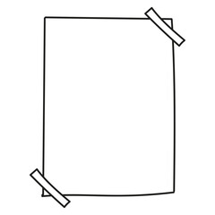 cute hand drawn photo frame