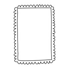 cute hand drawn photo frame