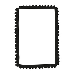 cute hand drawn photo frame