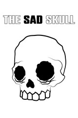 the sad skull typography t-shirt and apparel design
