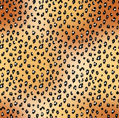 Seamless leopard pattern, animal print.