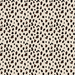 Seamless leopard pattern, animal print.