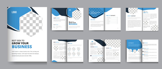 Business brochure design template