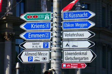 Schilder in Luzern