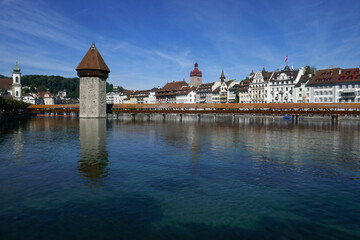 Kapellbrücke und Wasserturm in Luzern