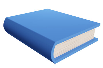 Blue book fantasy. 3d rendering.	