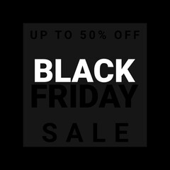 Black friday sale square banner