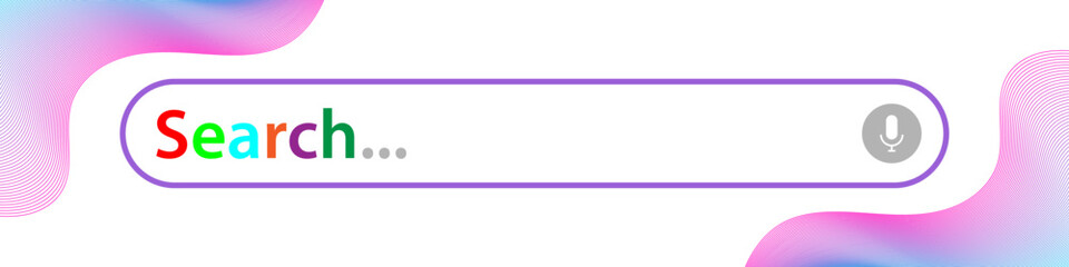 Search bar graphic design element