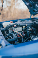 Obraz premium close up of a car engine