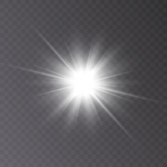 Light white star png. light sunlight. light effect png.