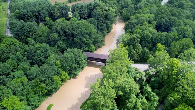 State road covered bridge in Ashtabula county, Ohio
