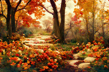 Obraz premium autumn in the forest