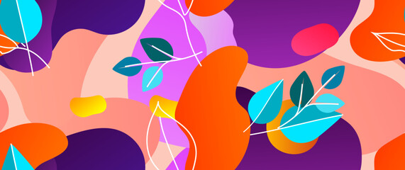 Bold Pattern Tropical Leaf Jungle Modern Motif