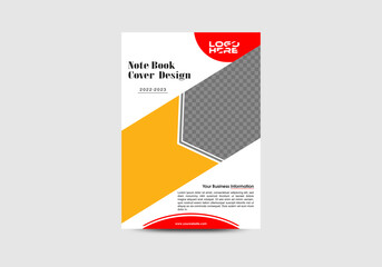 Note Book Cover Design, Annual Report Cover Design, Book Cover Design, Corporate Flyer Design, Business Flyer, Free Vector Design 