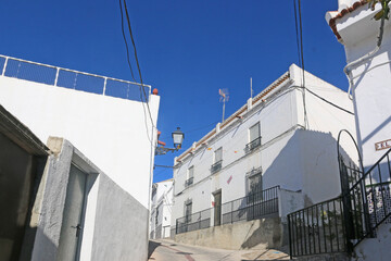 Lentegi village in the Mountains of Andalucia in Spain	