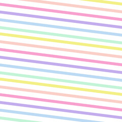 Rainbow pastel color stripe art background. Pastel line pattern background.