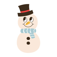 Snow man icon.