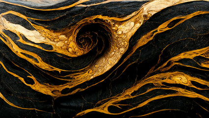 Luxurious  abstract lava, Marble Swirls and gold.