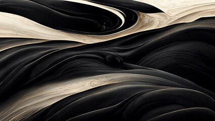 dark organic abstract waves texture