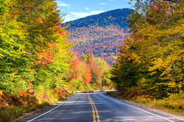 road in autumn,New England