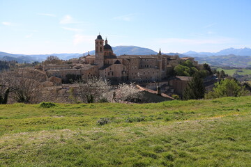 Fototapeta na wymiar View of Urbino, Italy