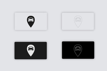 car location icon isolated