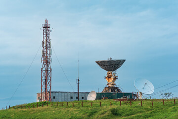 television station of the space communication system in Yuzhno-Kurilsk © Evgeny