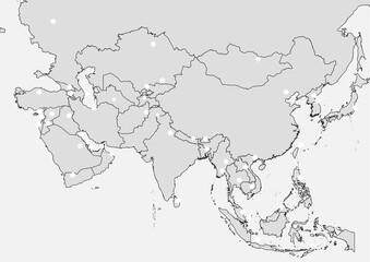 Capitals asia mute map