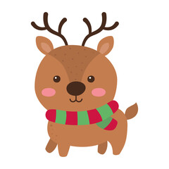 cute cartoon reindeer.