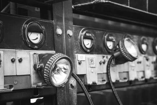 Grubenlampe in der Ladestation