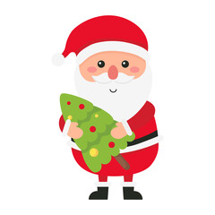 Santa claus characters icon.