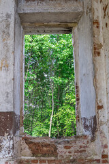 interior of an abandoned Orthodox church